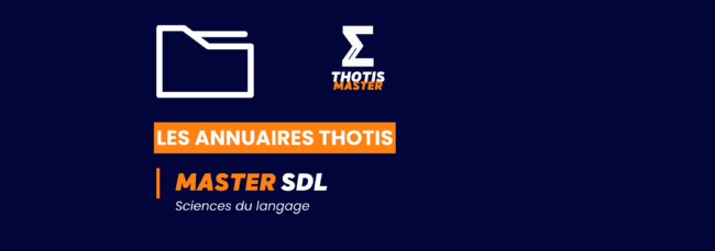 MASTER_SDL_Annuaire_Thotis MASTER_SDL_Annuaire_Thotis