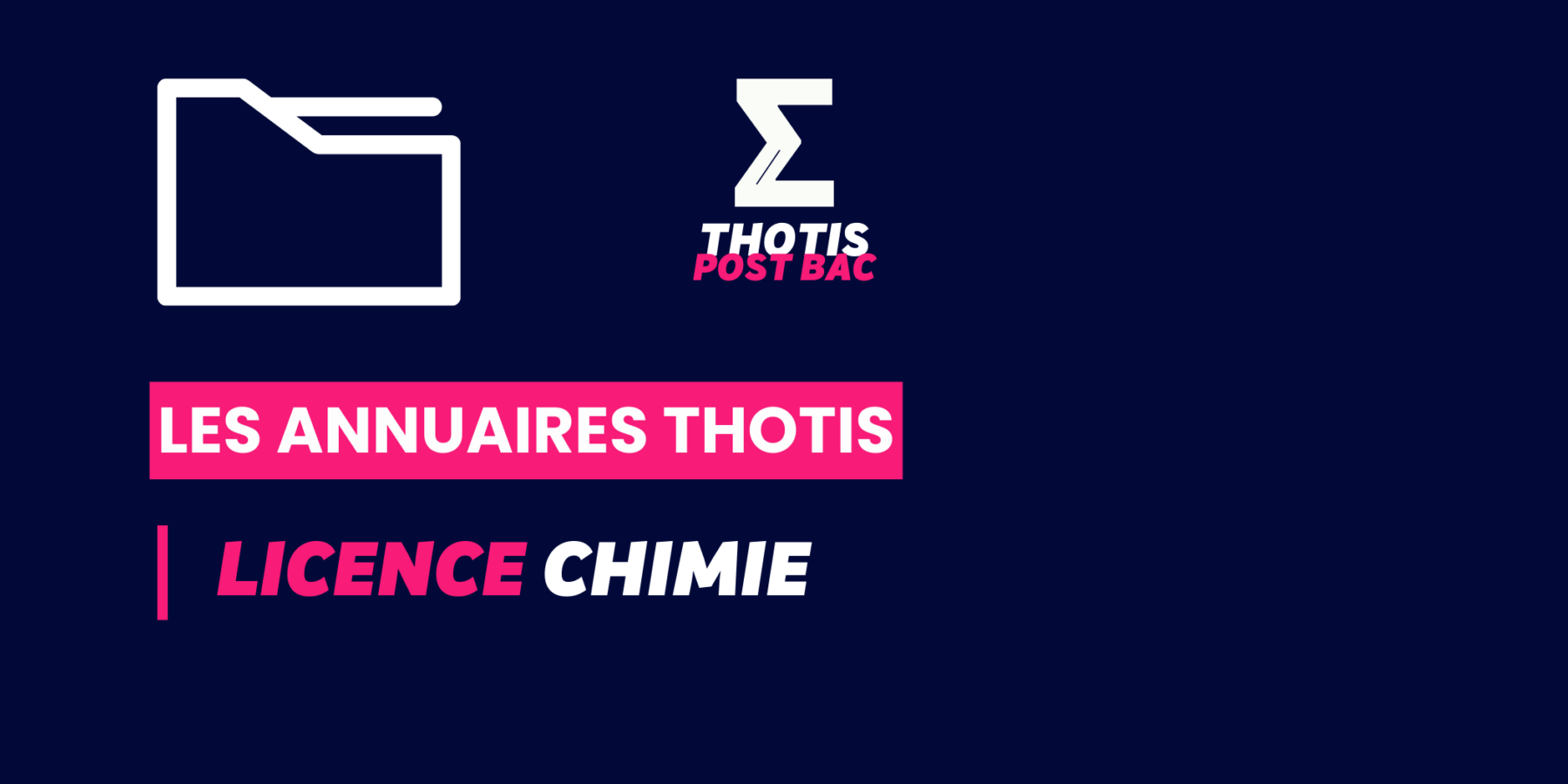 Annuaire Thotis – Licence Chimie Annuaire Thotis - Licence Chimie