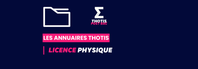 Annuaire Thotis - Licence Physique