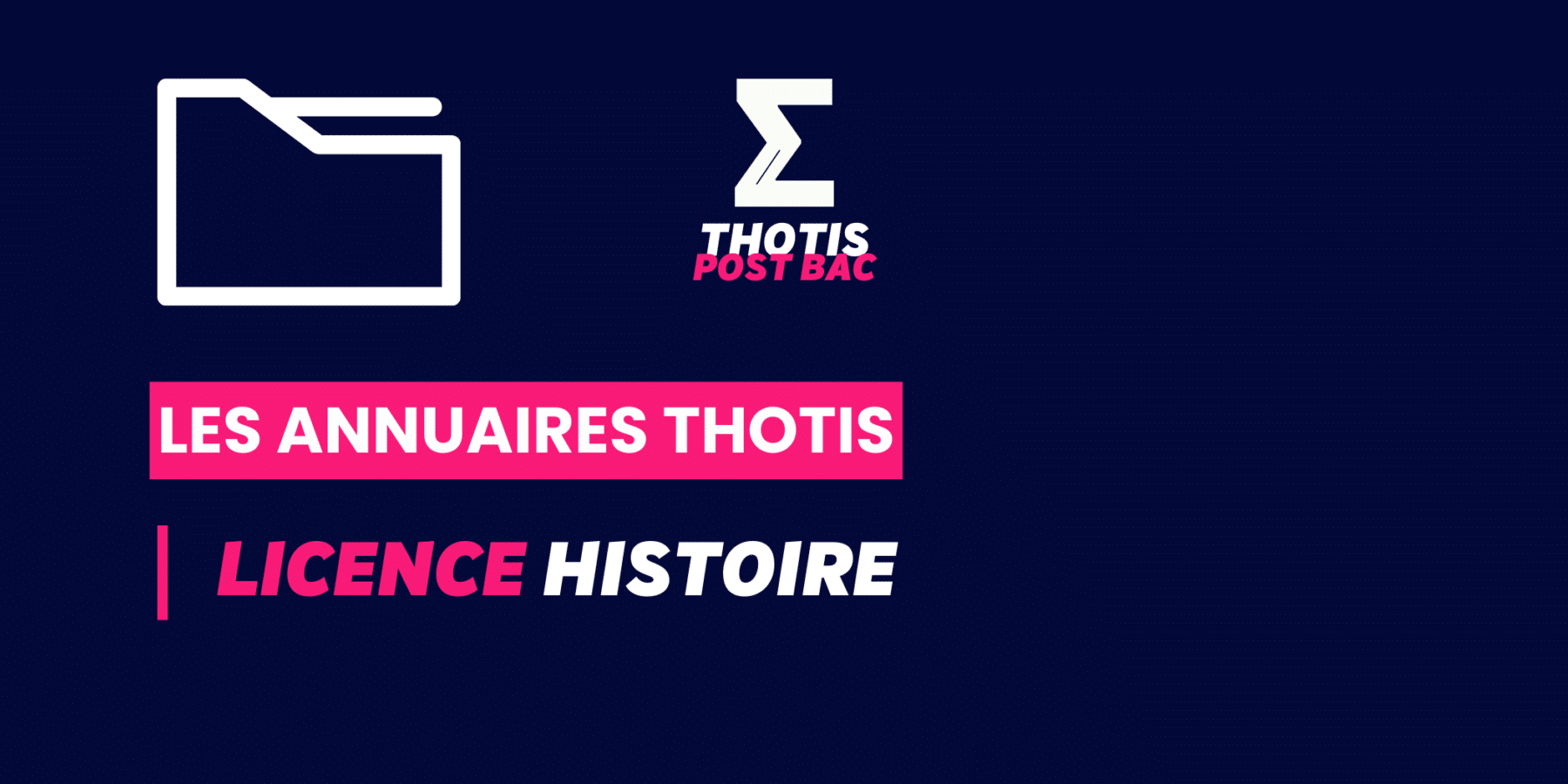 Annuaire Thotis – Licence Histoire Annuaire Thotis - Licence Histoire