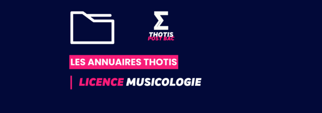 Annuaire Thotis - Licence Musicologie