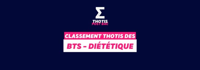 Classement BTS – diététique Classement BTS diététique