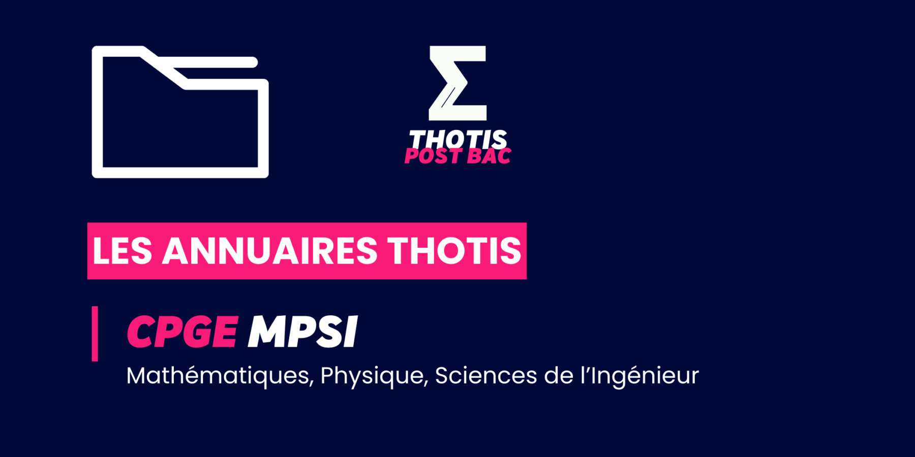 Annuaire CPGE MPSI Annuaire CPGE MPSI