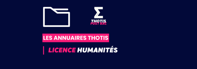 Annuaire Thotis - Licence Humanités
