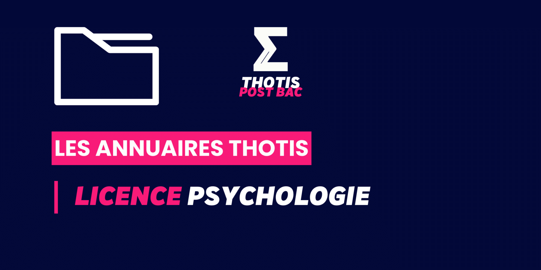 Annuaire Thotis - Licence Psychologie