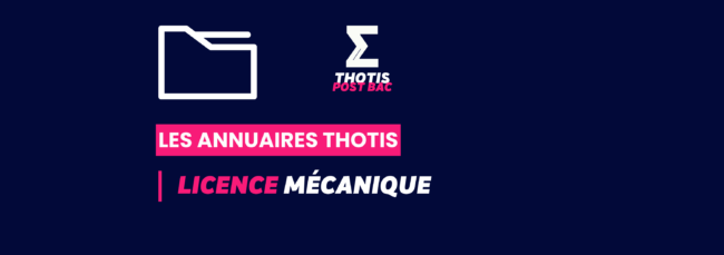 Annuaire Thotis - Licence Mécanique