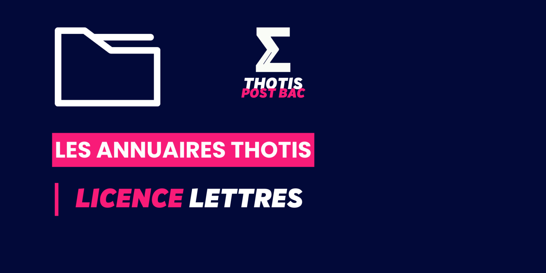 Annuaire Thotis – Licence Lettres Annuaire Thotis - Licence Lettres