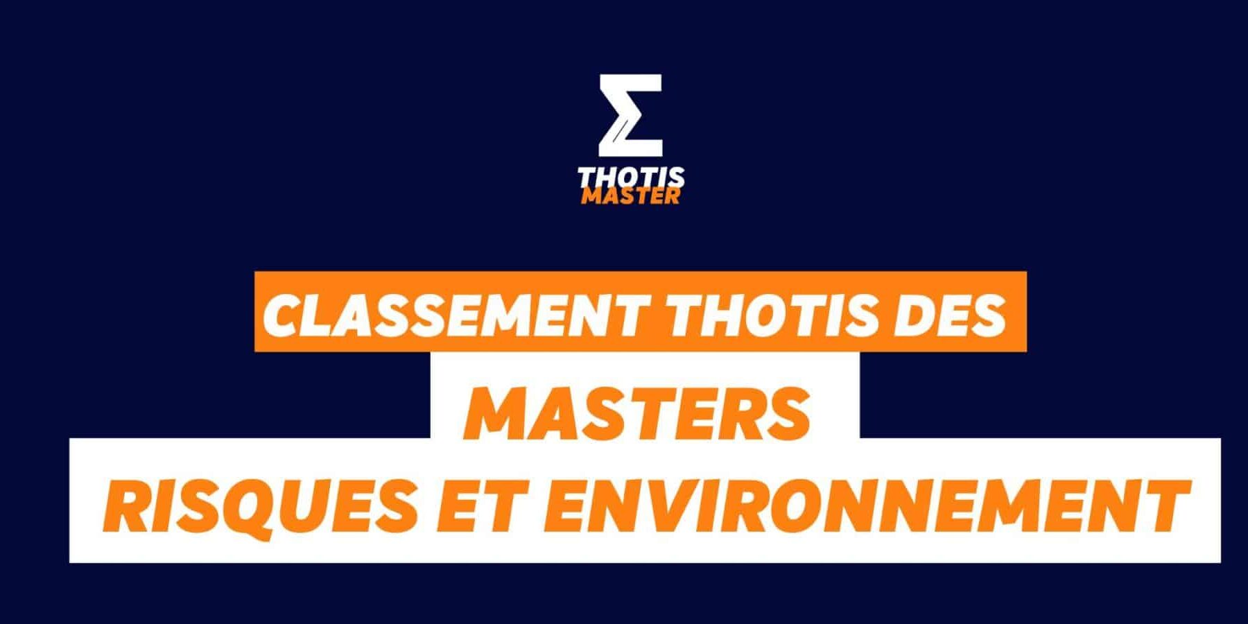 Master Risques et environnement