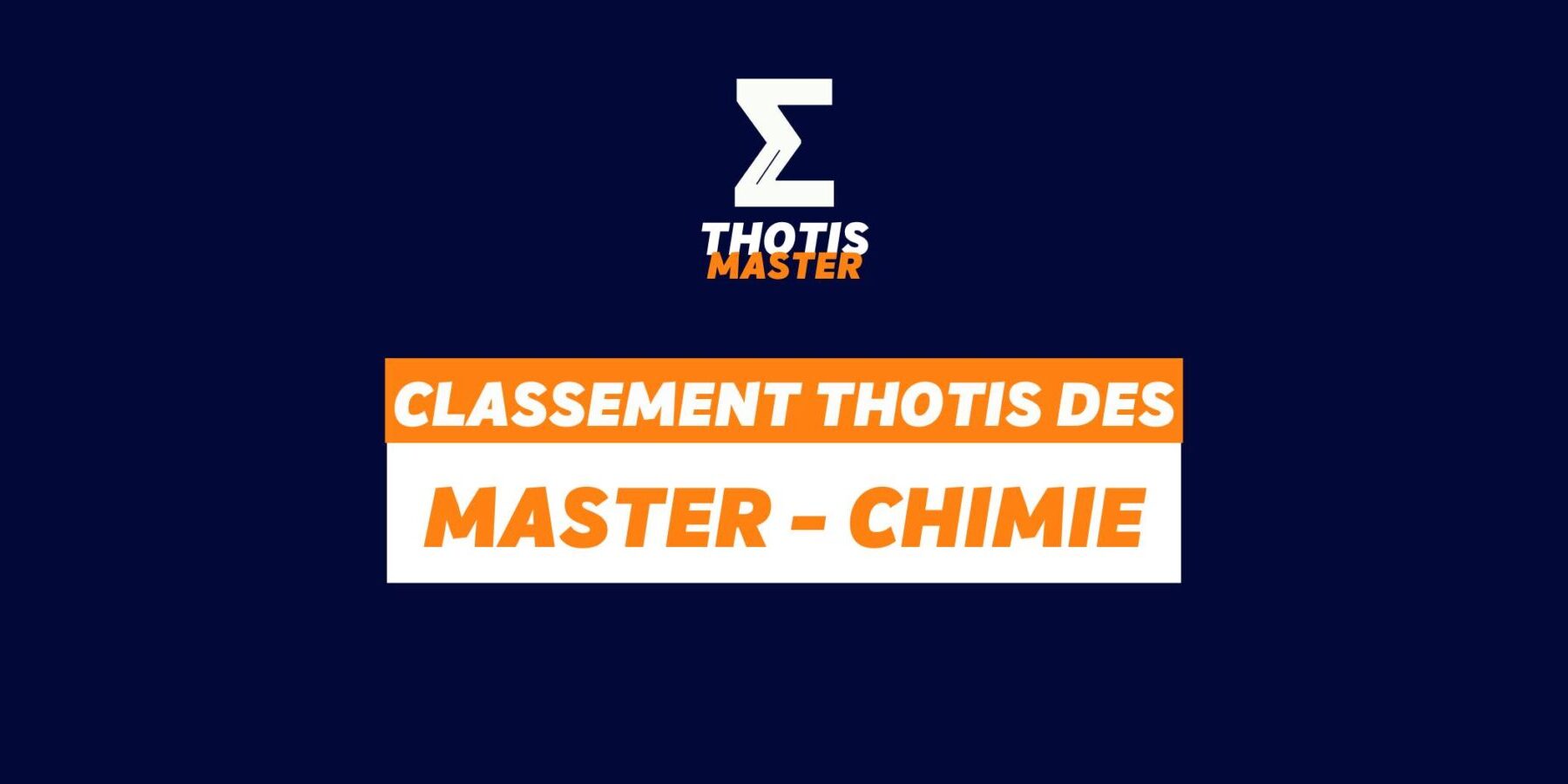 Classement Master – Chimie Classement Master Chimie