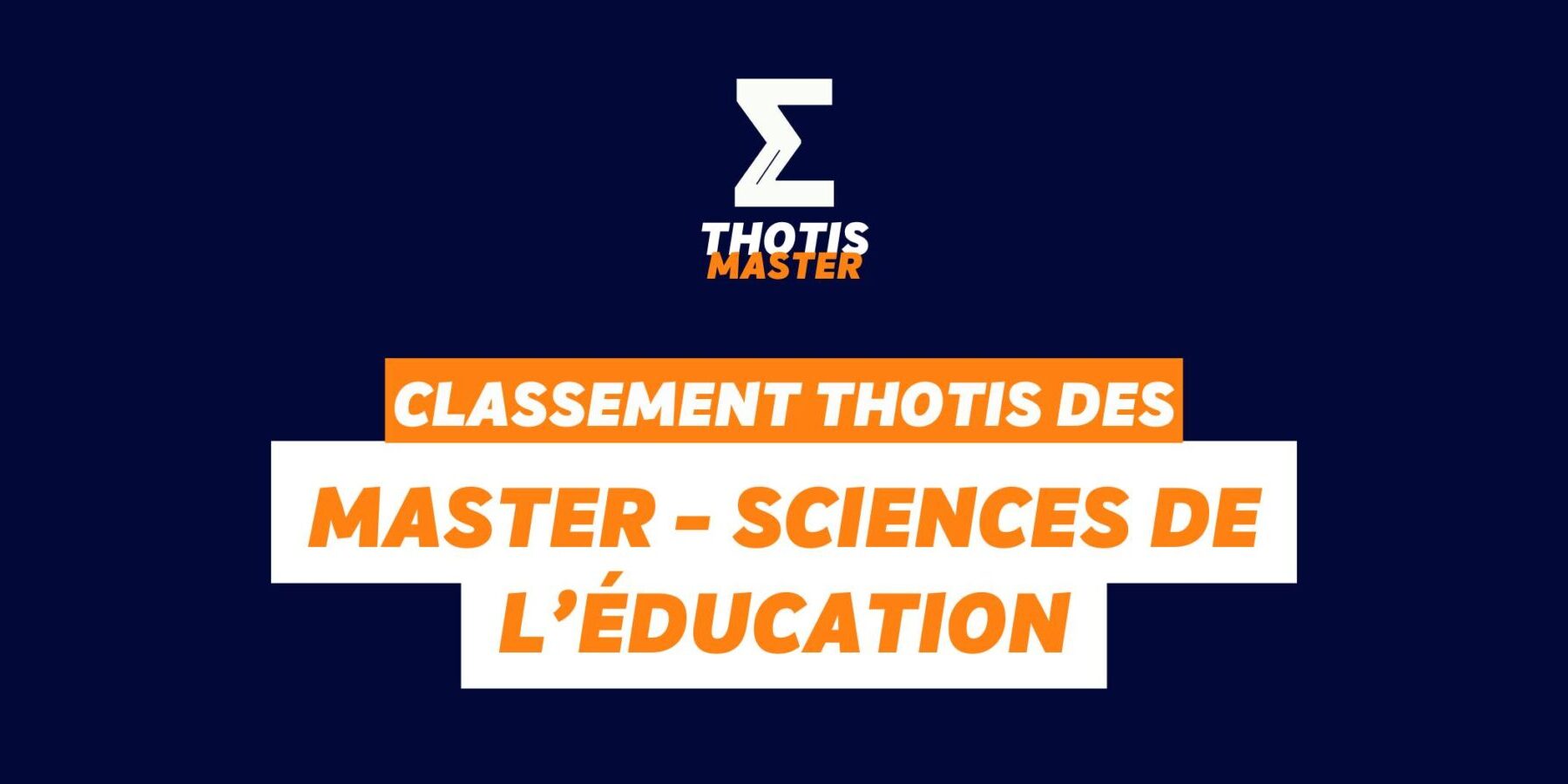 Classement Master – SDE Classement Master SDE