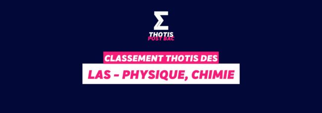 CLASSEMENT LAS PHYSIQUE CHIMIE
