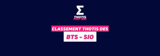 Classement BTS – SIO Classement BTS - SIO