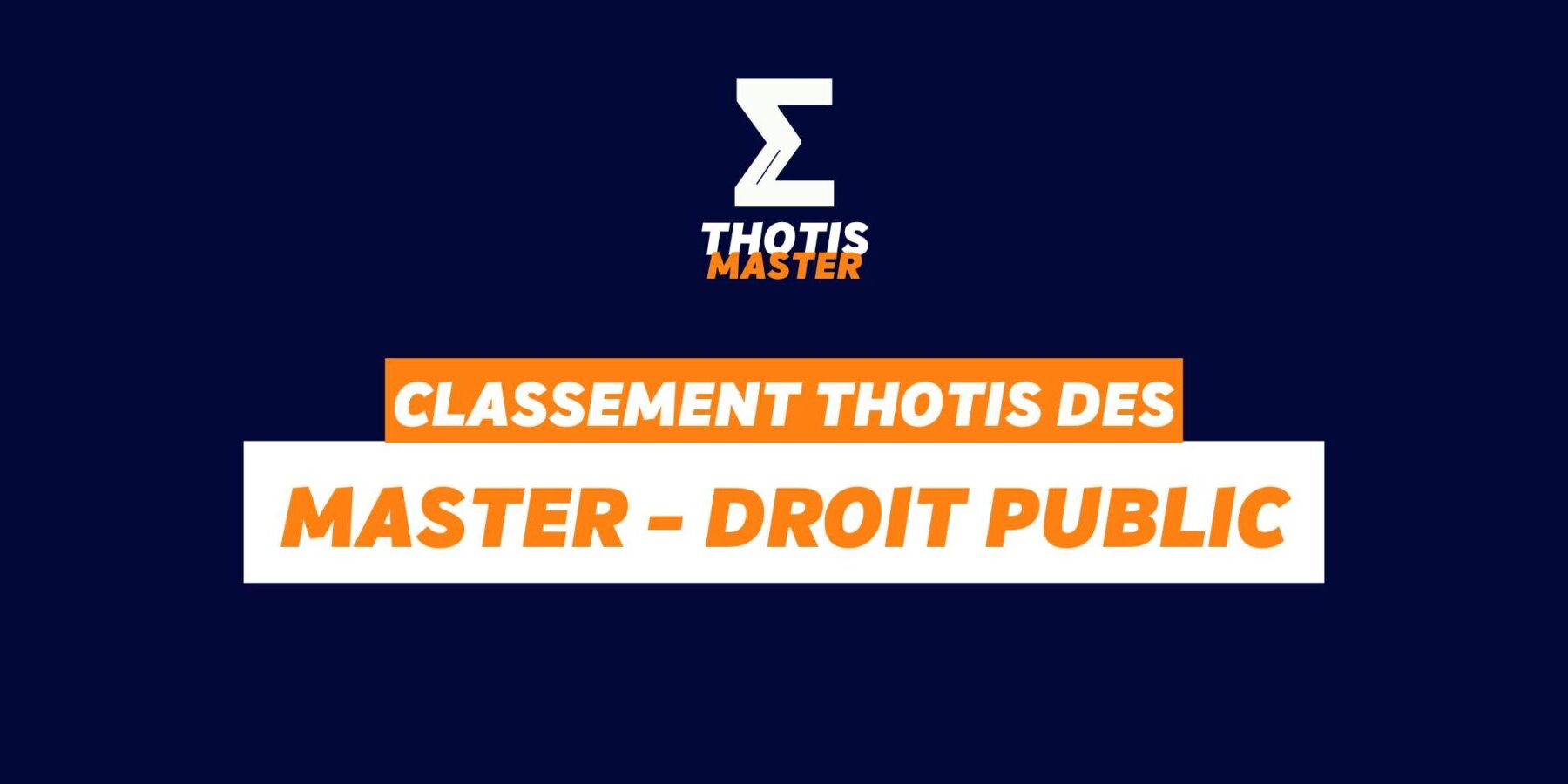 Classement Master – Droit Public Classement Master Droit Public