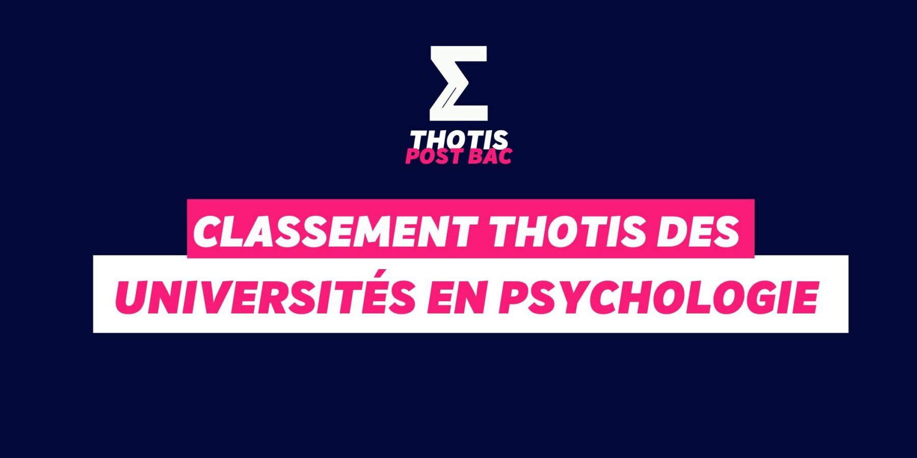 Classement université en psychologie Classement université en psychologie