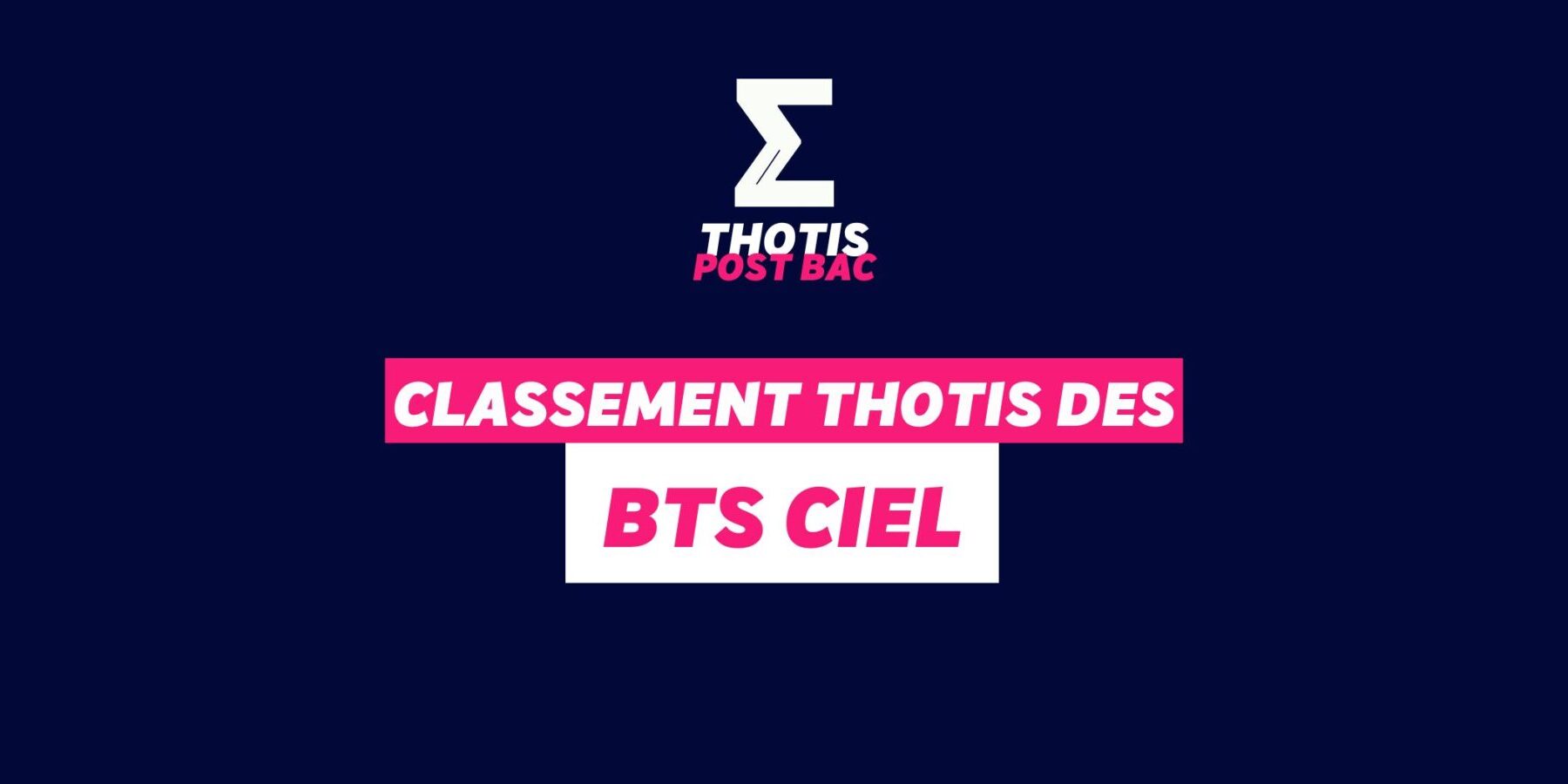 Classement - BTS CIEL