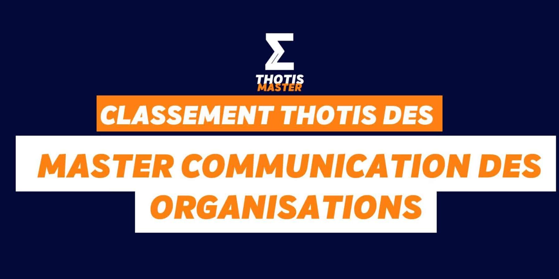 Masters Communication des organisations Masters Communication des organisations