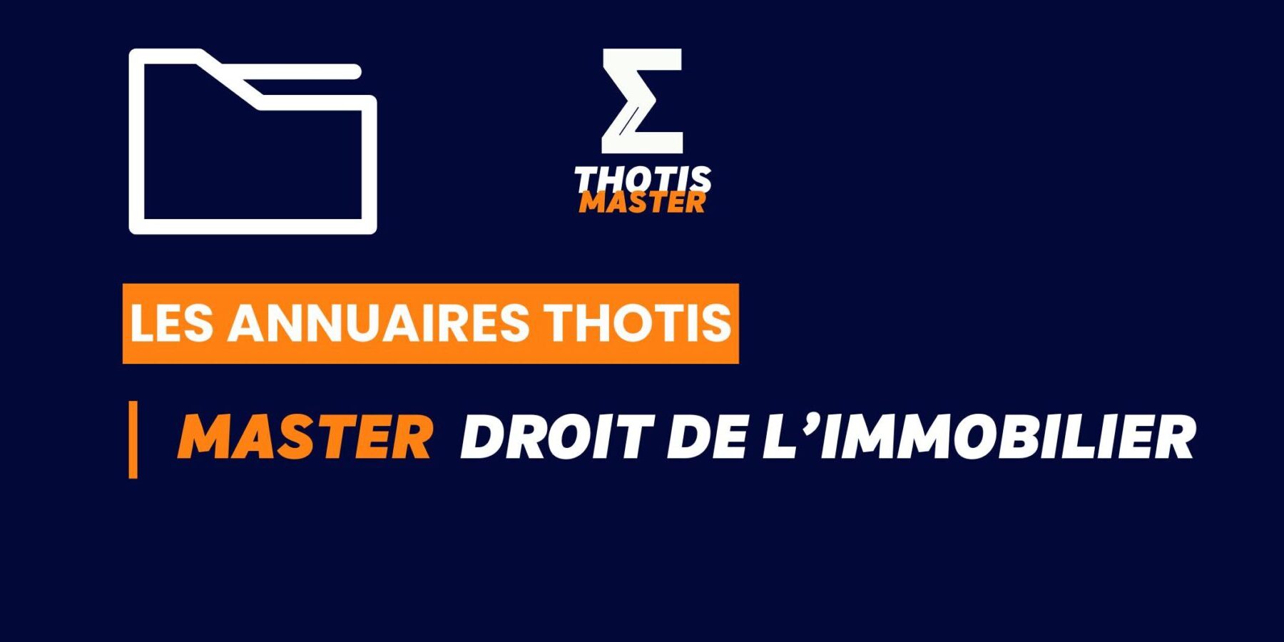 Thotis Annuaire – Master Droit del’immobilier Thotis Annuaire - Master Droit del'immobilier