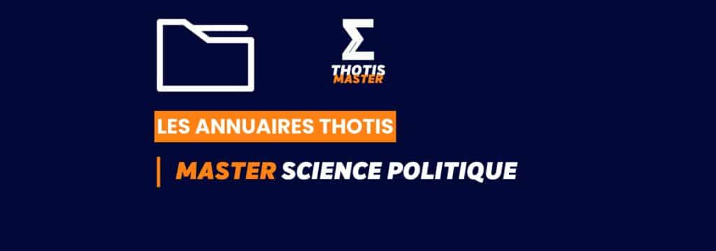 Thotis Annuaire - Master science politique