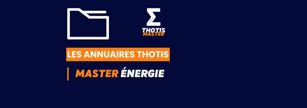 Thotis Annuaire - Master Energie