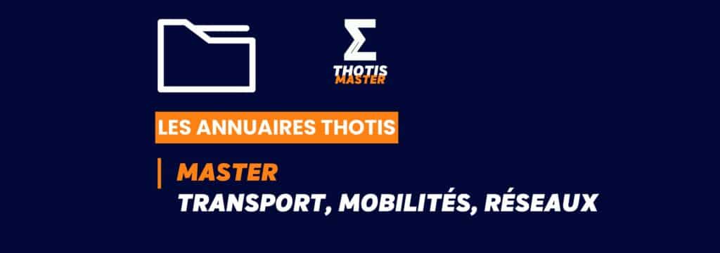 Thotis Annuaire - Master transport, mobilités, réseaux