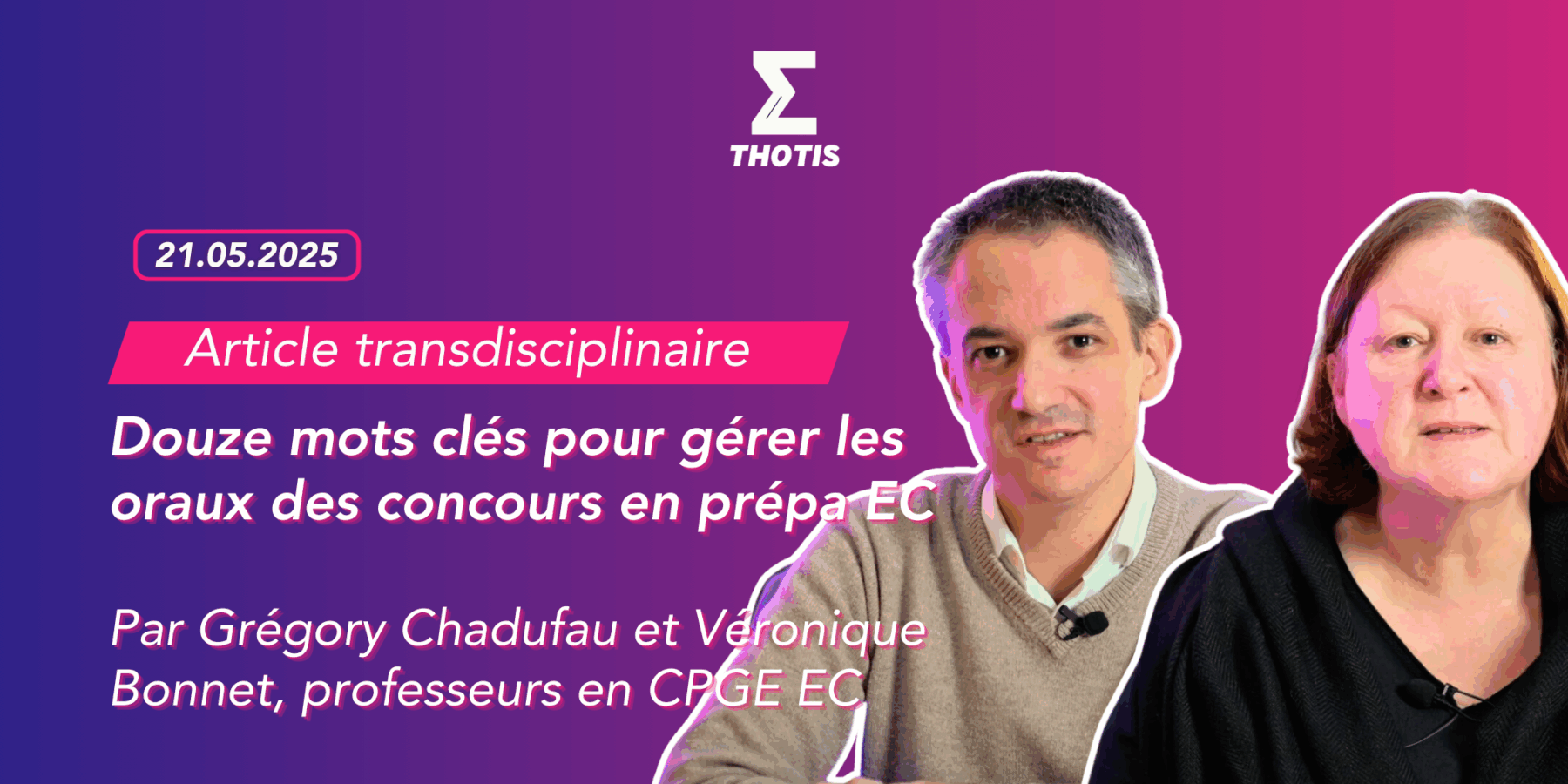 V2Douze mots clés pour gérer les oraux des concours en prépa EC Chadufau G. Bonnet V. V2Douze mots clés pour gérer les oraux des concours en prépa EC Chadufau G. Bonnet V.