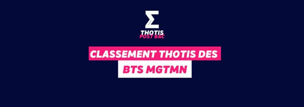 Classement Thotis - BTS MGTMN