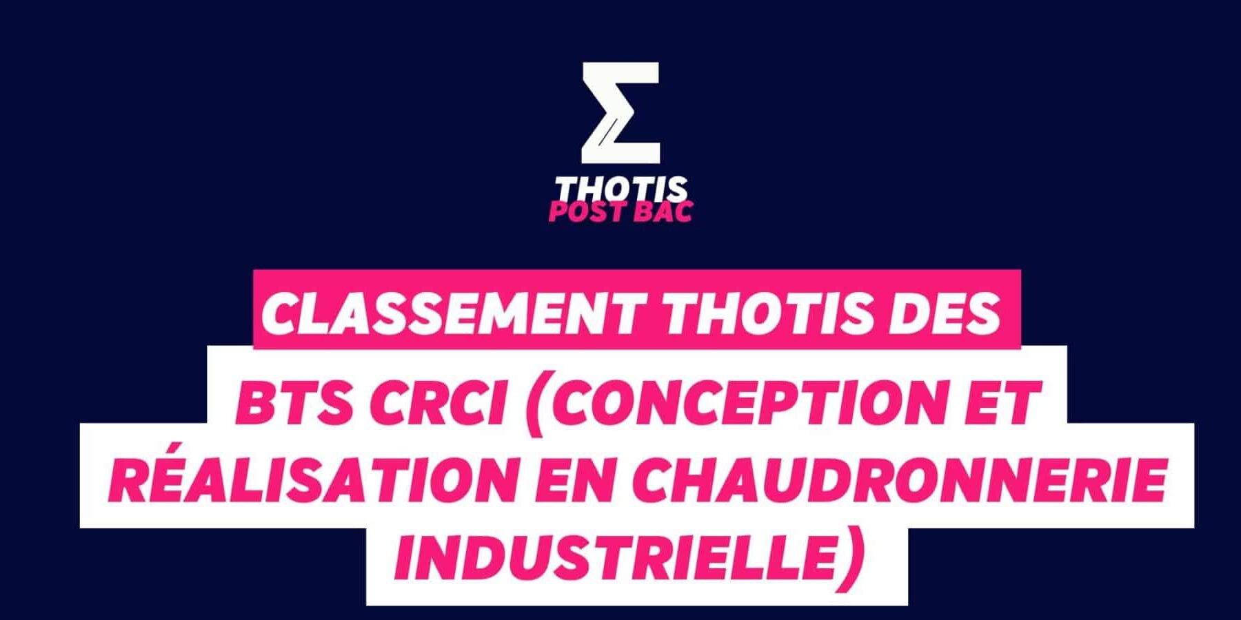 Classement Thotis des BTS CRCI