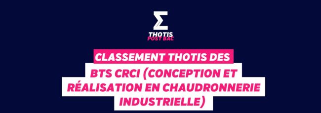 Classement Thotis des BTS CRCI