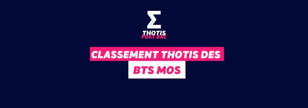 Classement Thotis - BTS Management Opérationnel de la Sécurité