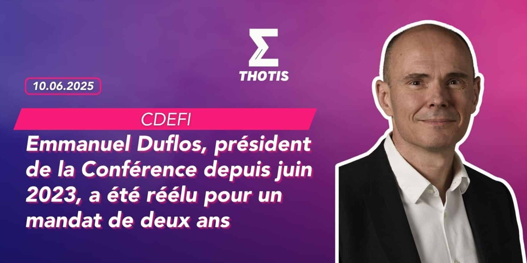 CDEFI, Emmaunel Duflos réélu CDEFI, Emmaunel Duflos réélu