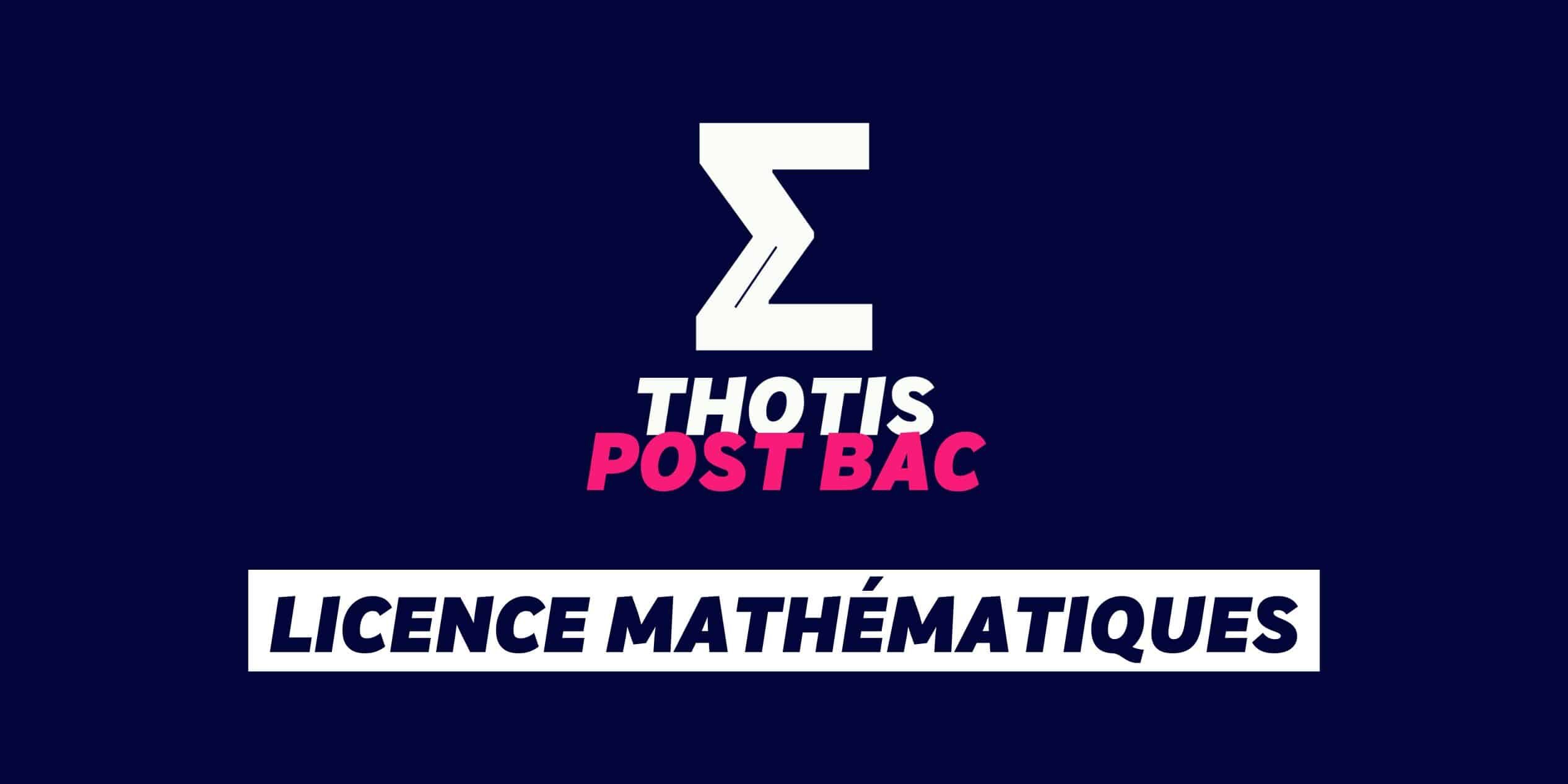 Licence Mathématiques