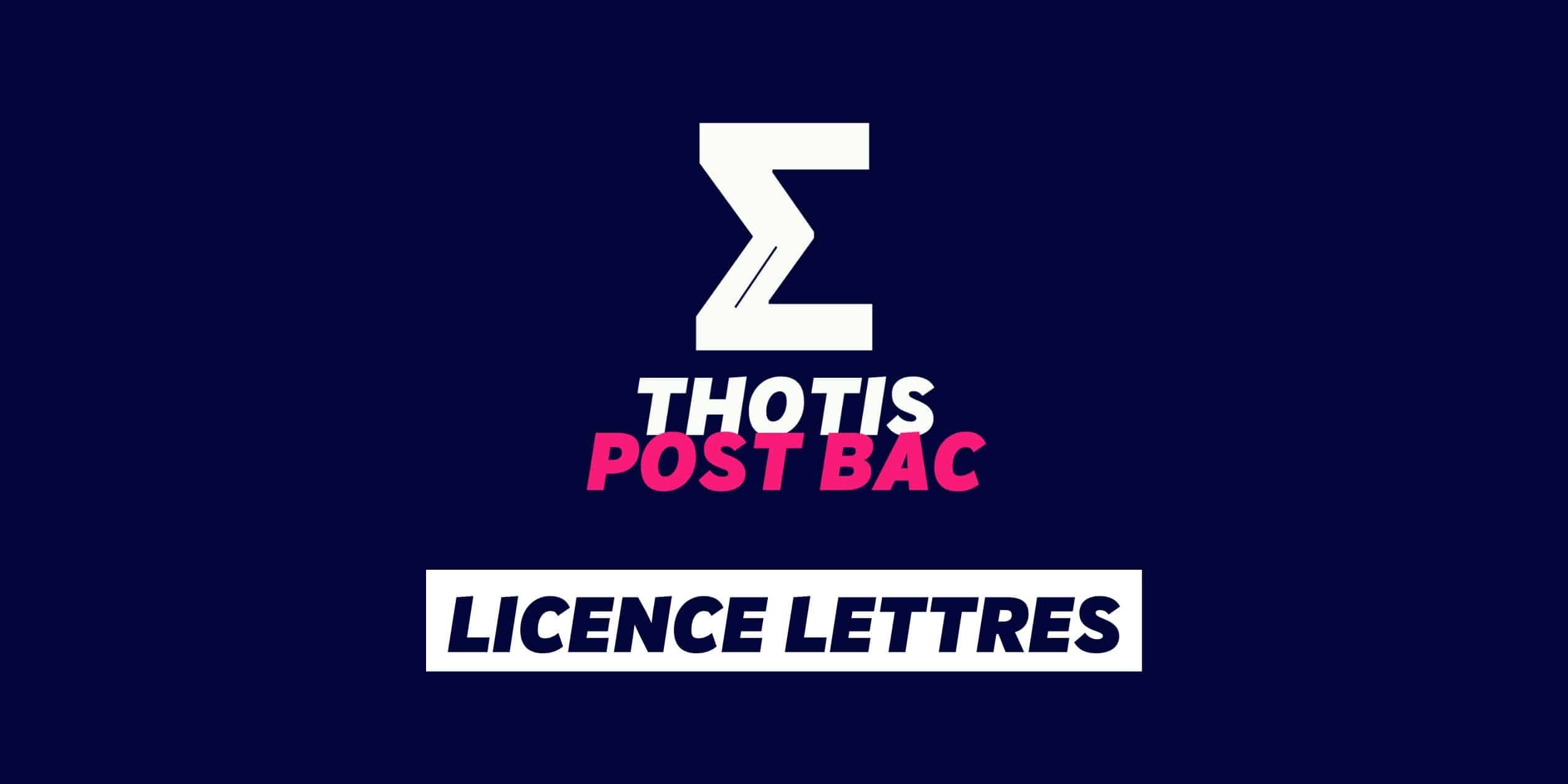 Licence lettres