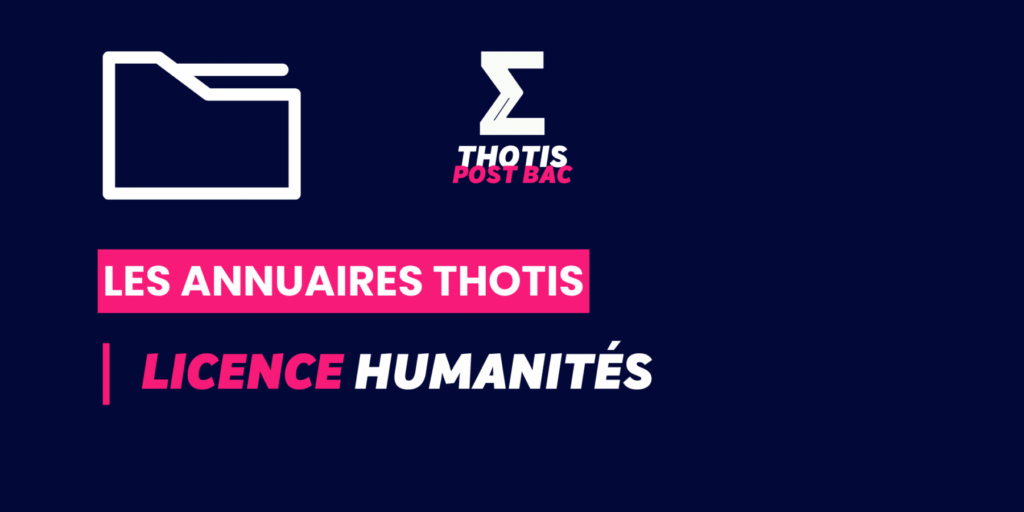 Annuaire Thotis - Licence Humanités