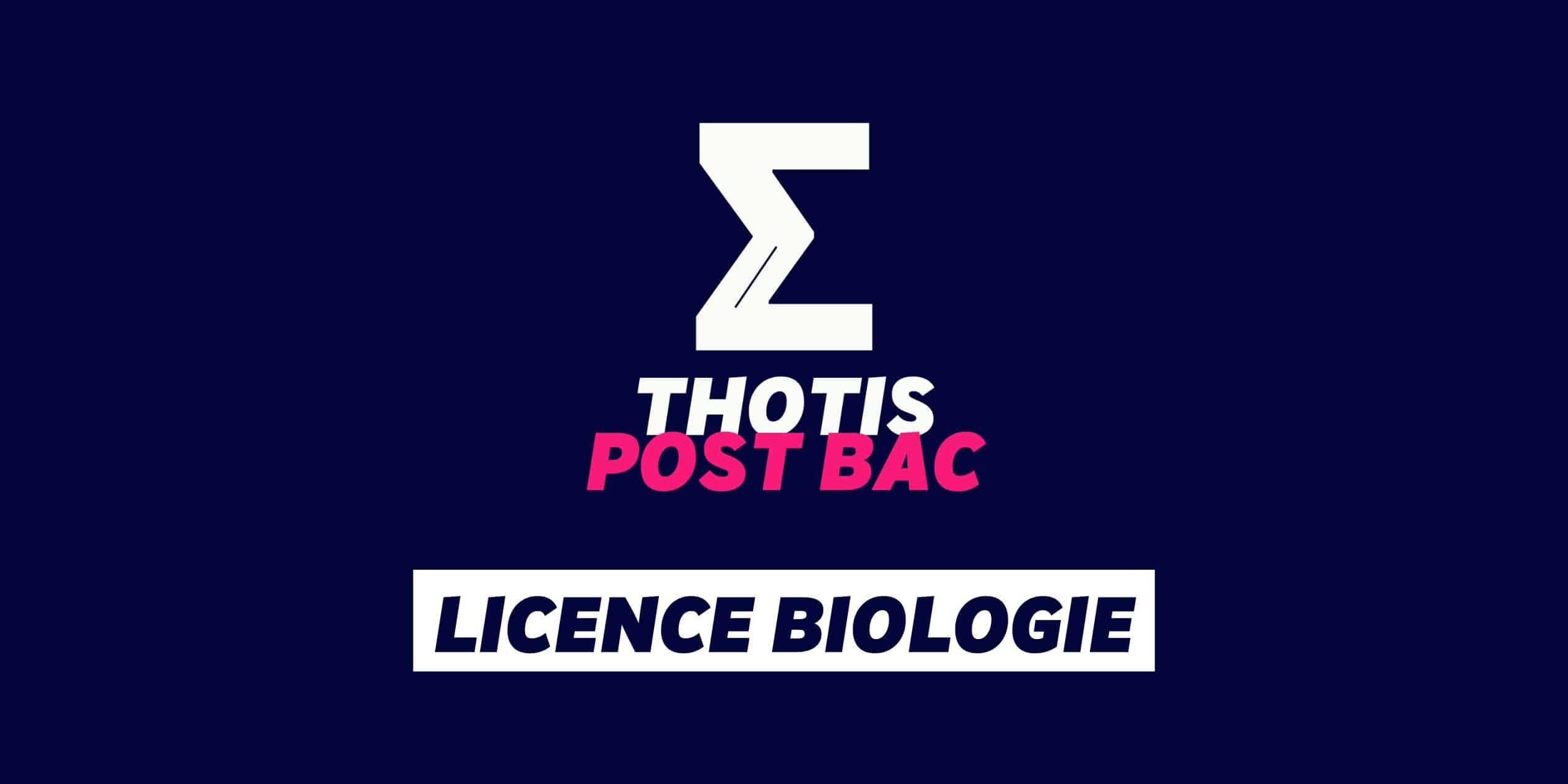 Licence biologie