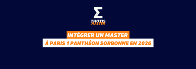 Intégrer un master à l'Université Paris 1 Panthéon Sorbonne en 2026