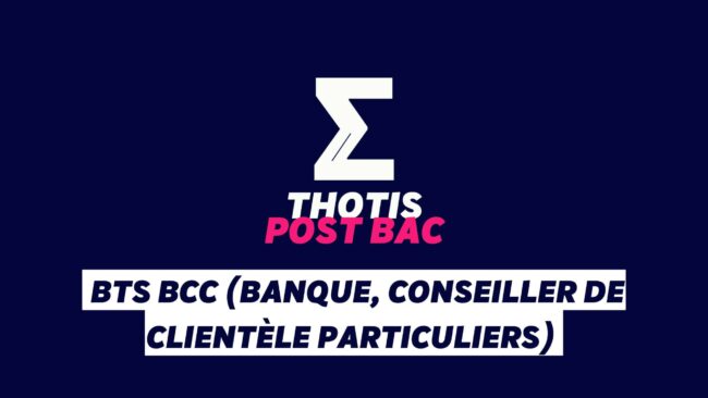 Le BTS BCC (Banque, Conseiller de clientèle particuliers) BTS BCC (Banque, Conseiller de clientèle particuliers)