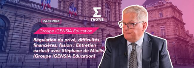Régulation du privé, difficultés financières, fusion Entretien exclusif avec Stéphane de Miollis (Groupe IGENSIA Education) Crédits Nathan Régulation du privé, difficultés financières, fusion Entretien exclusif avec Stéphane de Miollis (Groupe IGENSIA Education)