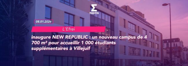 Efrei inaugure NEW REPUBLIC un nouveau campus de 4 700 m² pour accueillir 1 000 étudiants supplémentaires à Villejuif Efrei inaugure NEW REPUBLIC un nouveau campus de 4 700 m² pour accueillir 1 000 étudiants supplémentaires à Villejuif