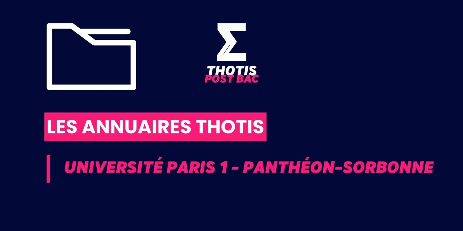 Annuaires thotis Postbac Université Paris 1 Panthéon Sorbonne