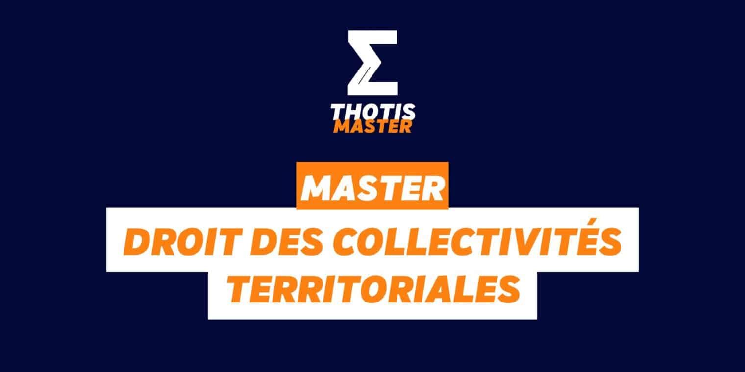 Master Droit des collectivités territoriales