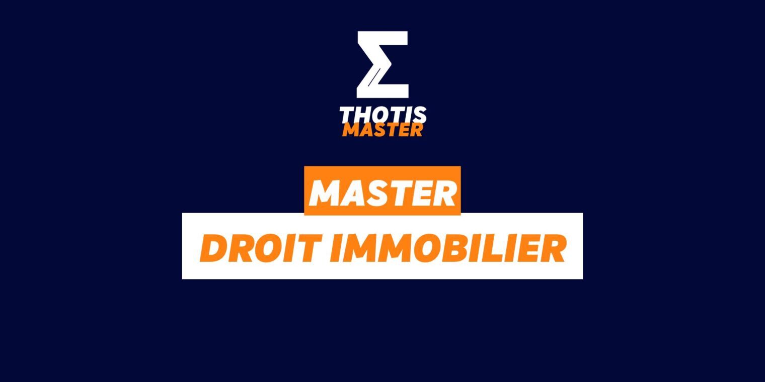 Master droit immobilier