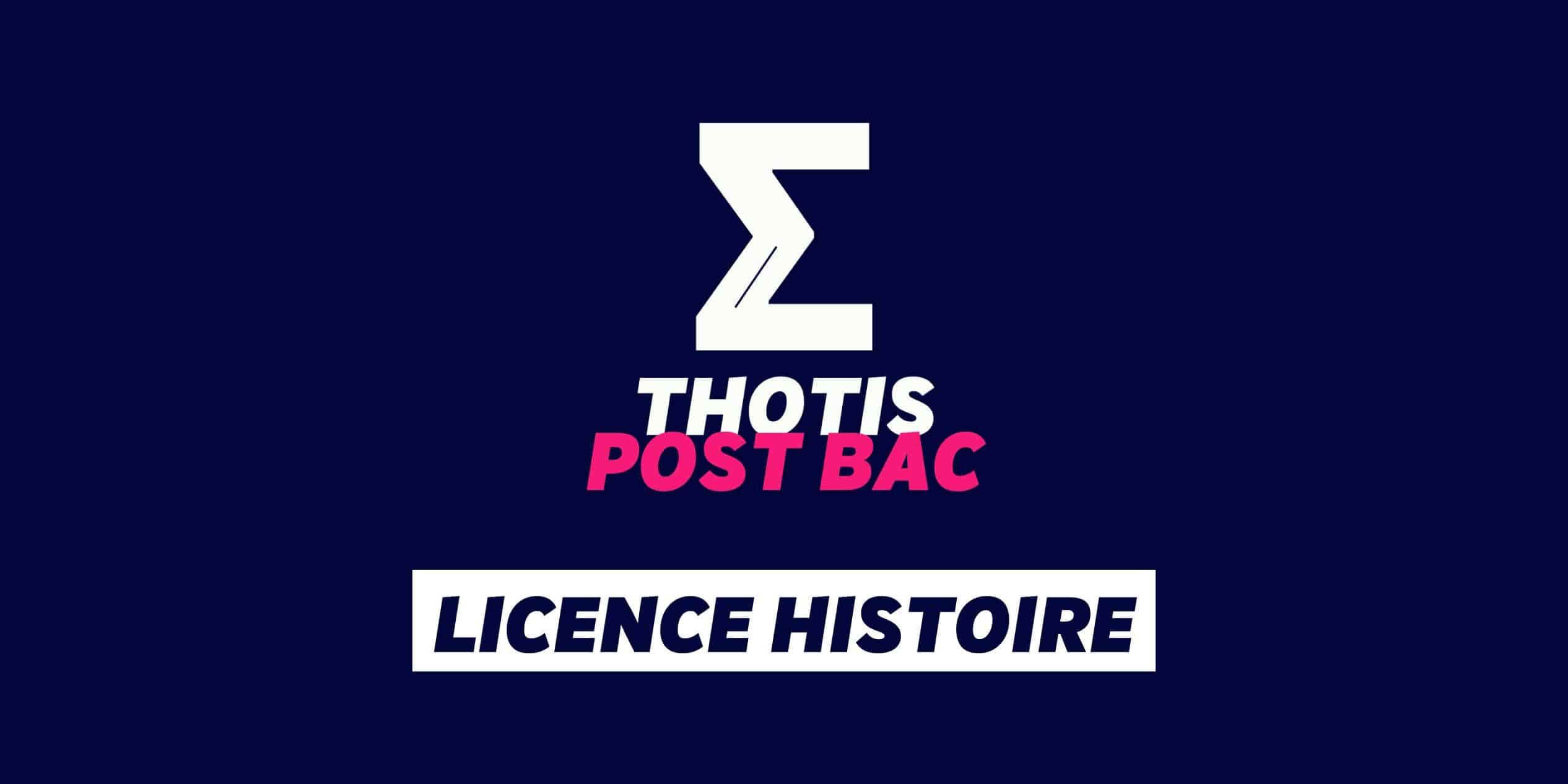 Licence histoire