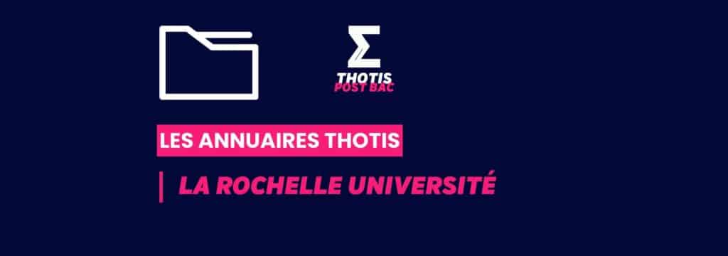 Annuaires Thotis - La Rochelle Université
