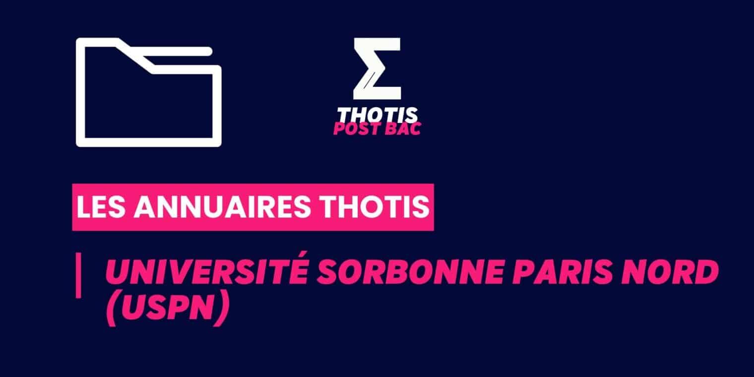 Annuaires Thotis – Université Sorbonne Paris Nord Annuaires Thotis - Université Sorbonne Paris Nord