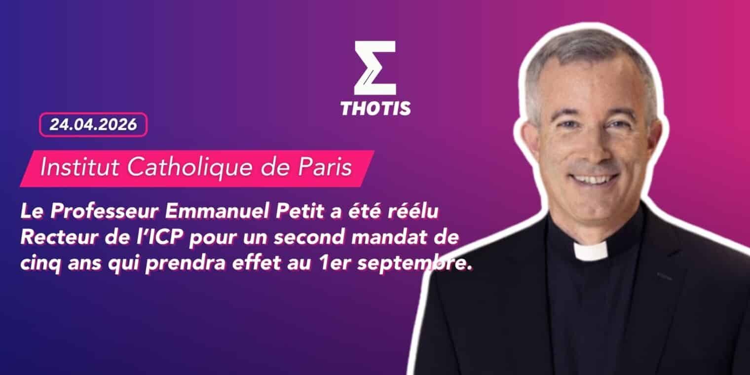 Réinscription du projet de loi sur la régulation de l’enseignement supérieur privé à l’agenda du Sénat l’Association 3E salue cette avancée et réaffirme ses engagements-2 Le Professeur Emmanuel Petit a été réélu Recteur de l’ICP pour un second mandat de cinq ans qui prendra effet au 1er septembre.