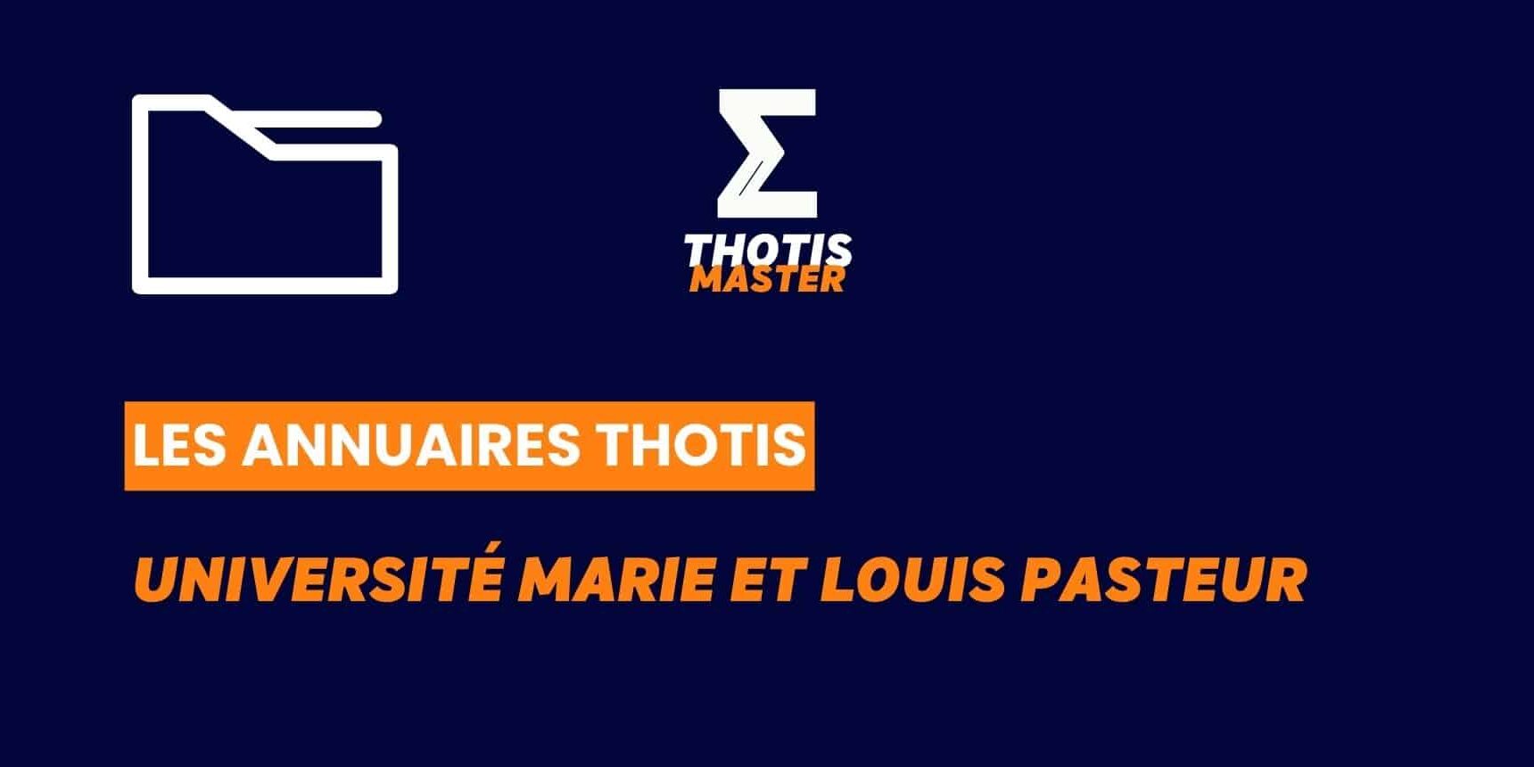 Annuaire Université Marie et Louis Pasteur