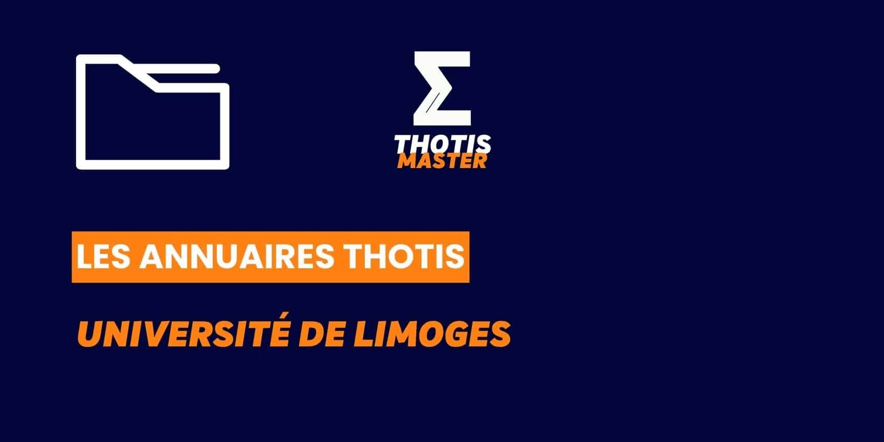 Annuaire Université de Limoges Annuaire Université de Limoges