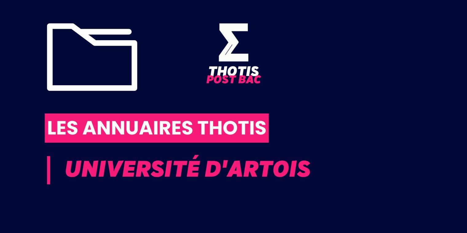 Annuaires Thotis – Université d’Artois Annuaires Thotis - Université d'Artois