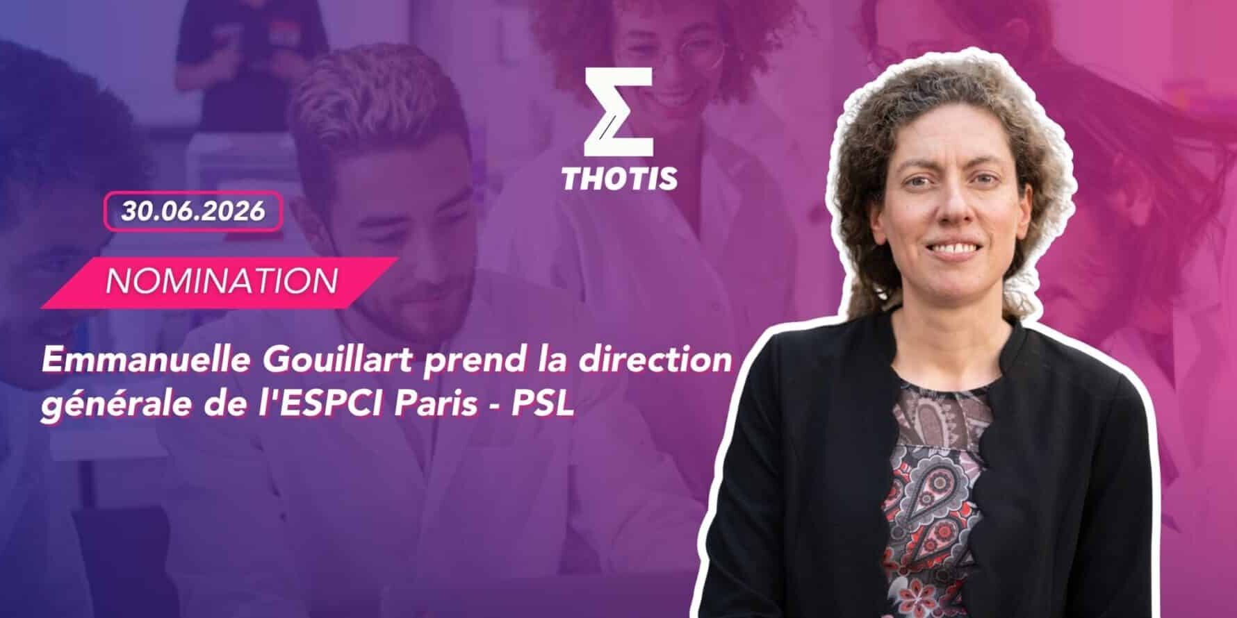 Emmanuelle Gouillart prend la direction générale de l'ESPCI Paris - PSL