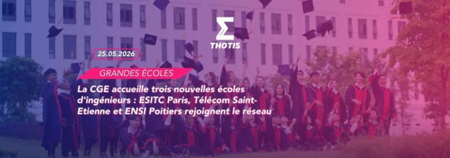 La CGE accueille trois nouvelles écoles d’ingénieurs ESITC Paris, Télécom Saint-Etienne et ENSI Poitiers rejoignent le réseau La CGE accueille trois nouvelles écoles d'ingénieurs ESITC Paris, Télécom Saint-Etienne et ENSI Poitiers rejoignent le réseau